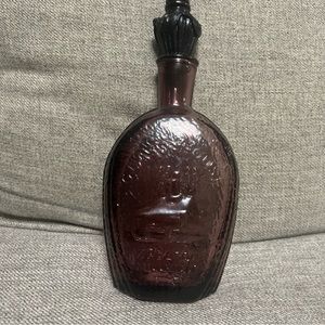 Vintage WHEATON NJ BENJAMIN FRANKLIN 1888 GLASS HOUSE DECANTER